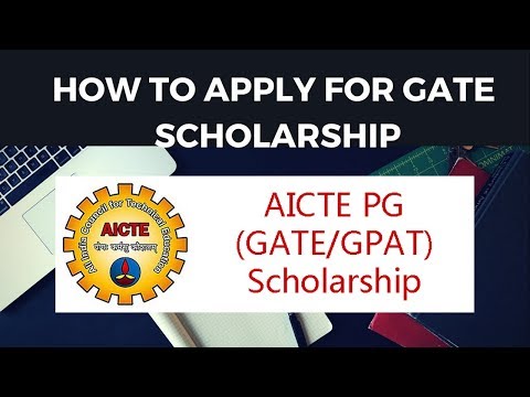 HOW TO APPLY FOR GATE SCHOLARSHIP AICTE || FULL DETAILS || Gate Scholarship