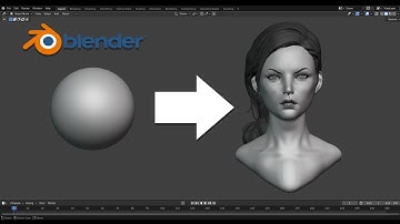 How to Sculpt female head in blender No.1 - Full Tutorial and Walkthrough