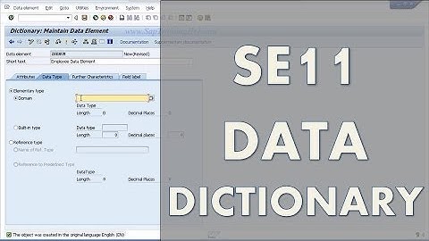 Learn SAP ABAP - SE11 Data Dictionary - Create A SAP Table
