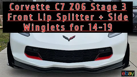 STAGE 3 FRONT SPLITTER INSTALL C7 CORVETTE