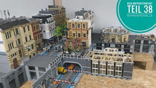 Neue Noppensteinstadt - Teil 38 Bahnhofshalle // BlueBrixx Lego