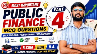 Public Finance MCQs|Public Finance Top MCQs Questions|University Exam Focus|Lucknow University