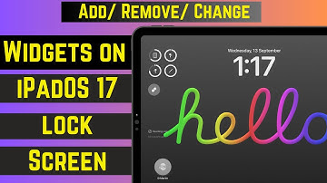 iPadOS 17 - How to Add Widgets to iPad Lock Screen