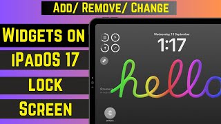 Famous iPadOS 17 - How to Add Widgets to iPad Lock Screen Wealth