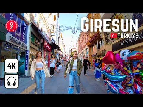 GIRESUN - Türkiye 🇹🇷 4K Walking Tour City Center | Travel at the Black Sea