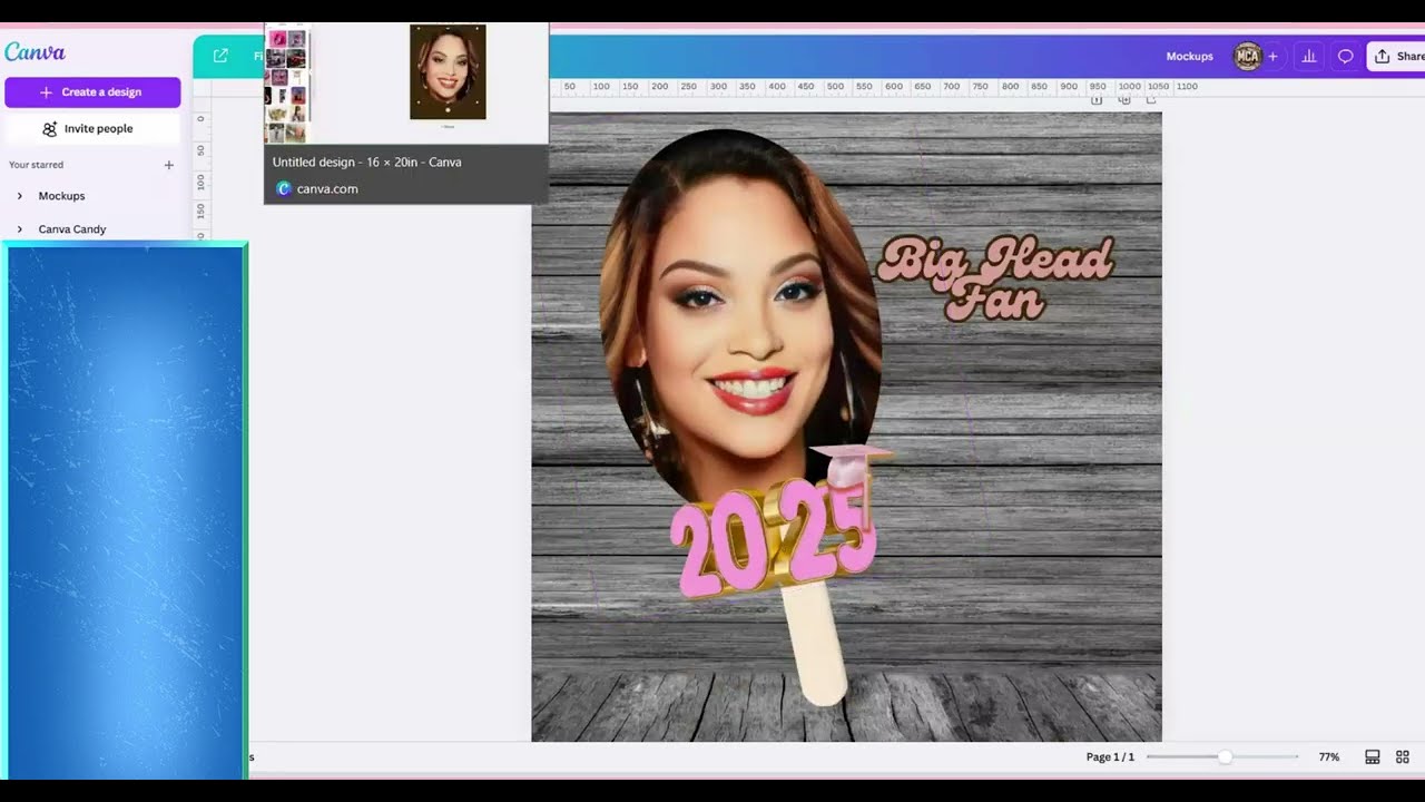 How To Create A Graduation Big Head Fan