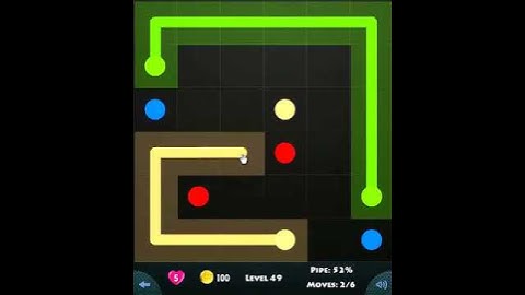 flow game facebook - beginners pack level 49 Connect the dots
