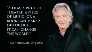 Tribute to the great Alan Rickman RIP