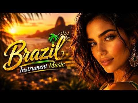 Relaxing Brazilian Lounge Music 🍹 Rio Sunset Samba Café