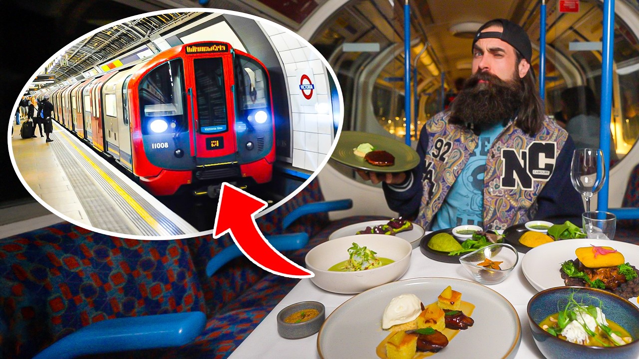 AN EIGHT COURSE FINE DINING MENU ON A TUBE TRAIN?!
