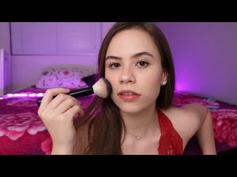 ASMR ME MAQUIANDO PARA O ASMR
