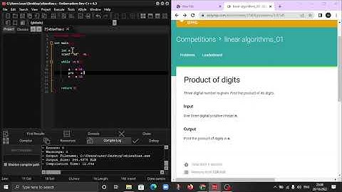 "Product of Digits" in C programming language. #Eolymp problem 906.