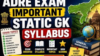Adre exam important static gk topic