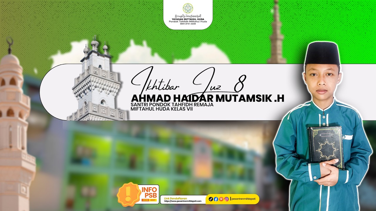 LIVE STREAMING - MAJELIS IKHTIBAR JUZ 8 - AHMAD HAIDAR MUTAMASIK .H - PTR-MH.