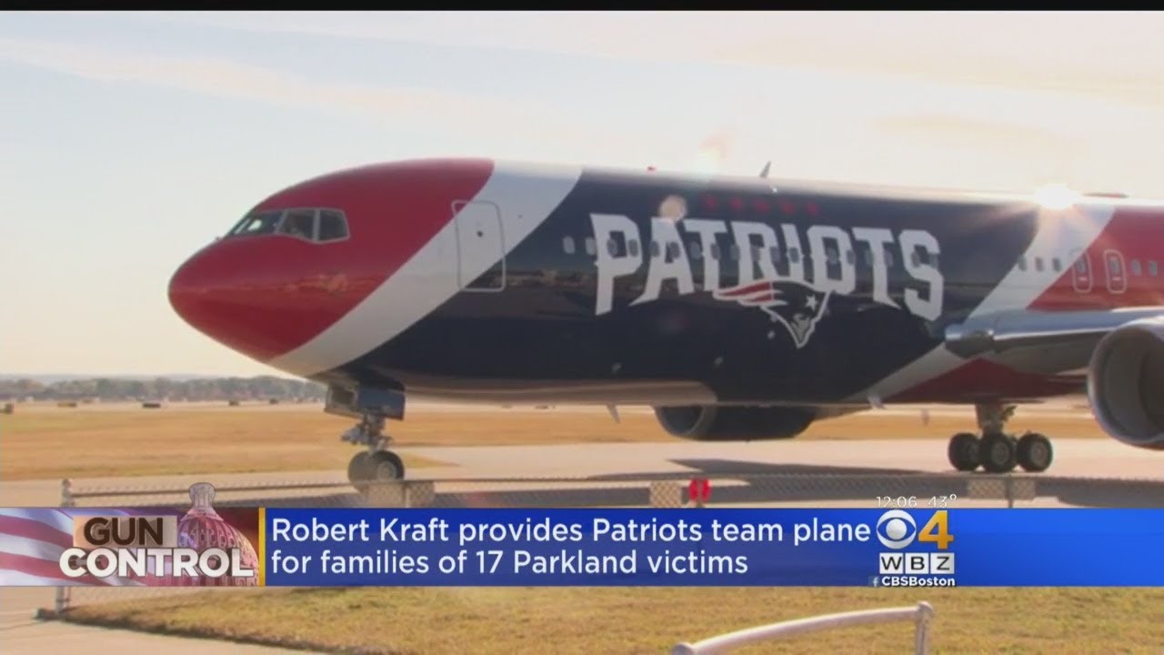 Parkland families take Patriots plane to Washington DC