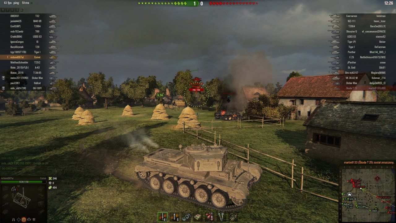 World of Tanks WOT PC Gameplay Comet 