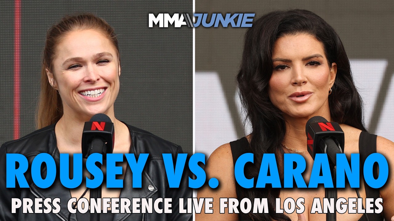 Rousey vs. Carano pre-fight press conference with full card - YouTube