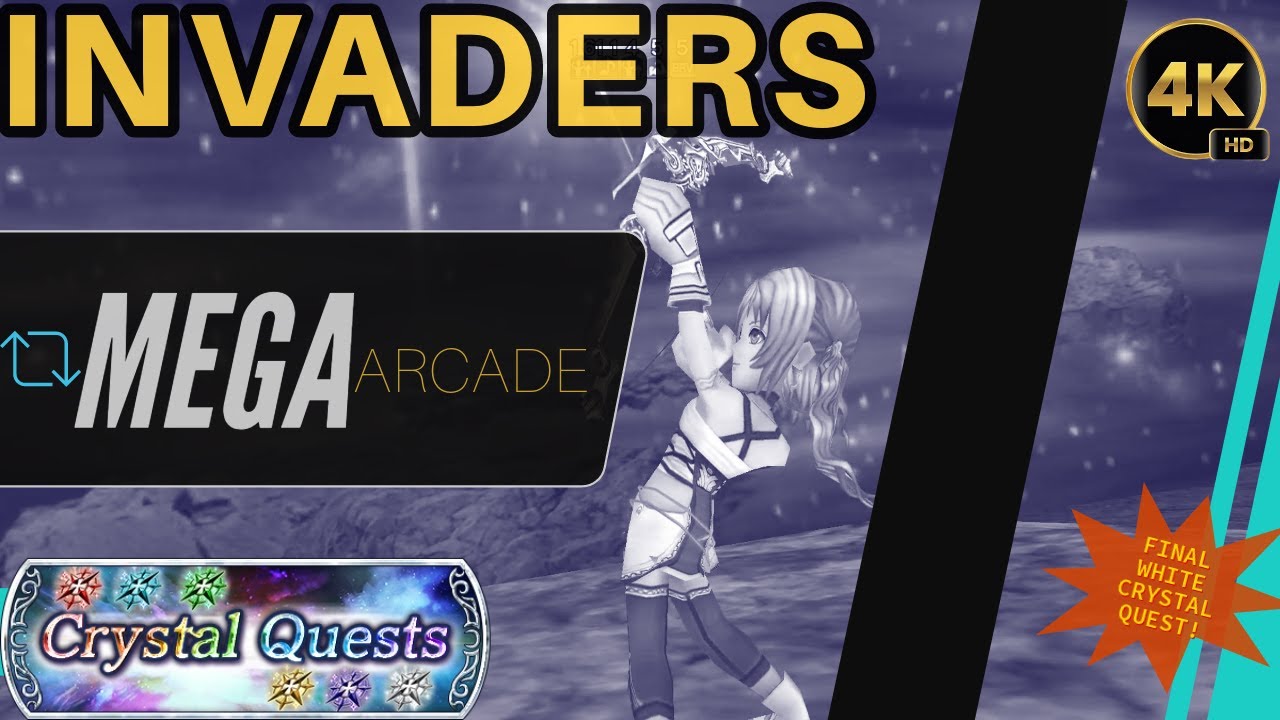 Invaders Part 14 Crystal Quests SHINRYU - Dissidia Opera Omnia DFFOO 4K 60fps