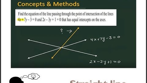 Find the equation of the line passing through the point of intersection of the lines4x−7y−3=0 and...