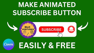 How to make SUBSCRIBE Button Animation Green Screen with bell icon in Canva