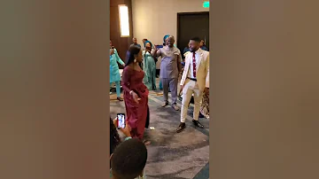 Groom's Man and Bride's maid dancing Zanku to Burna Boy and Zlatan  Killin Dem