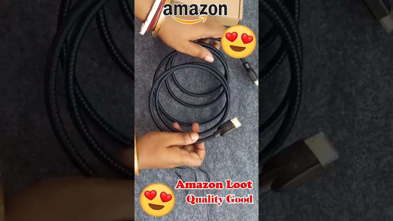 I brought cheapest HDMI cable from Amazon @129 Amazon basic 