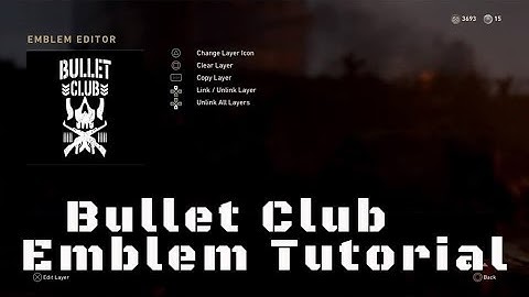 CoD WW2 emblem tutorial - Bullet Club Logo