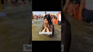 Heroine Bhavya Trikha In Prayagraj