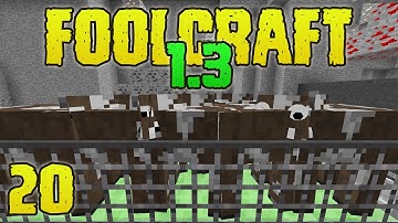 FoolCraft Modded Minecraft 20 Milking Cows In FoolCraft 1.3!
