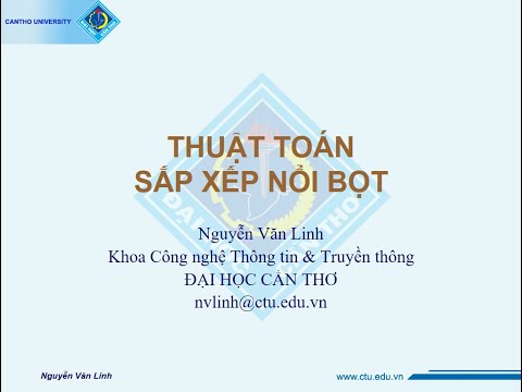 Thuật toán sắp xếp nổi bọt