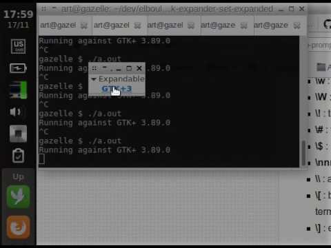 gtk expander