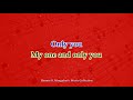 "Only You" by Platters - Karaoke/Minus One with Lyrics