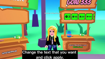 How to change TEXT color and FONT for your booth in PLS DONATE Roblox Game