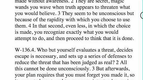 A Course In Miracles Workbook Lesson 136