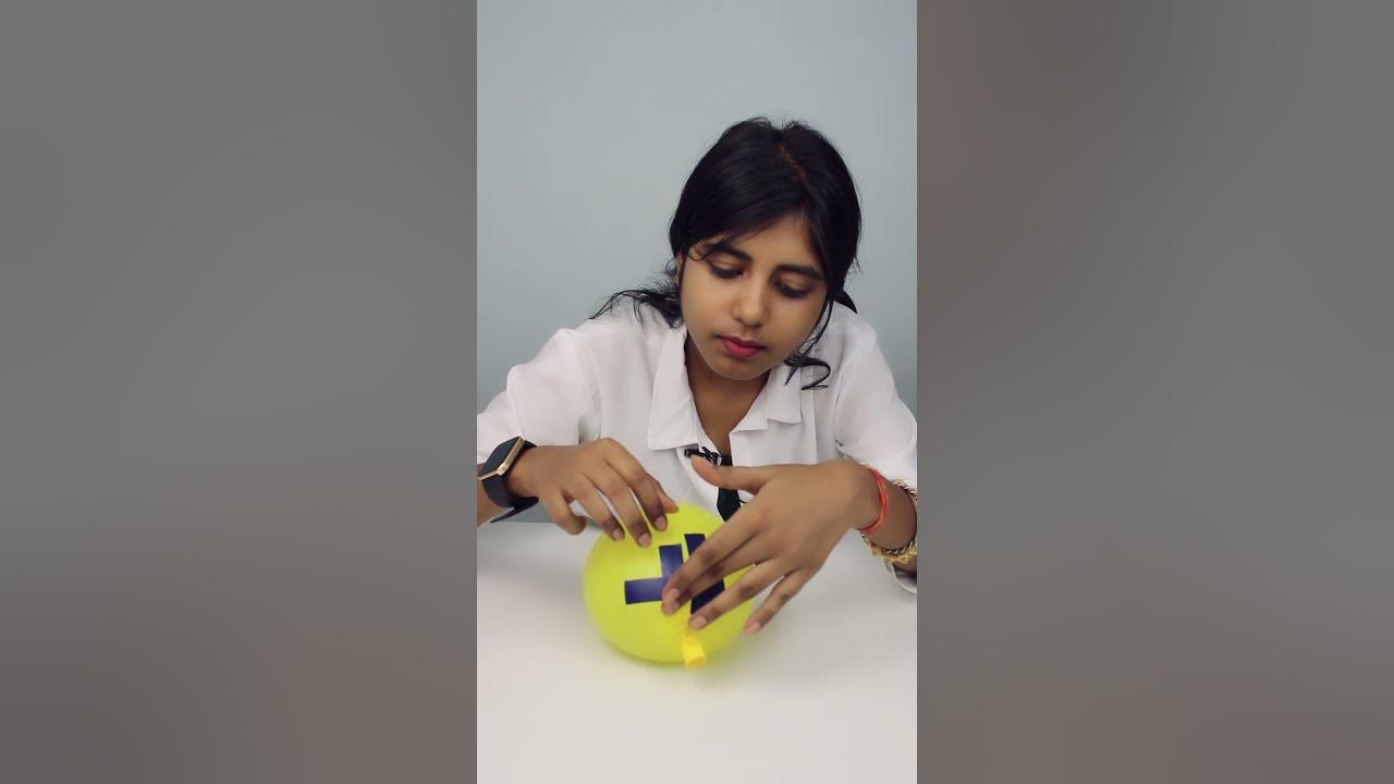 Balloon And tape Experiment Rainbow Fun and Foods YouTube