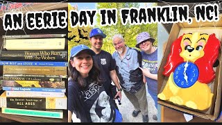 books, crystals, antiques, & pals!🔮 an EERIE day in Franklin, NC!🖤 + vintage occult book haul!📚