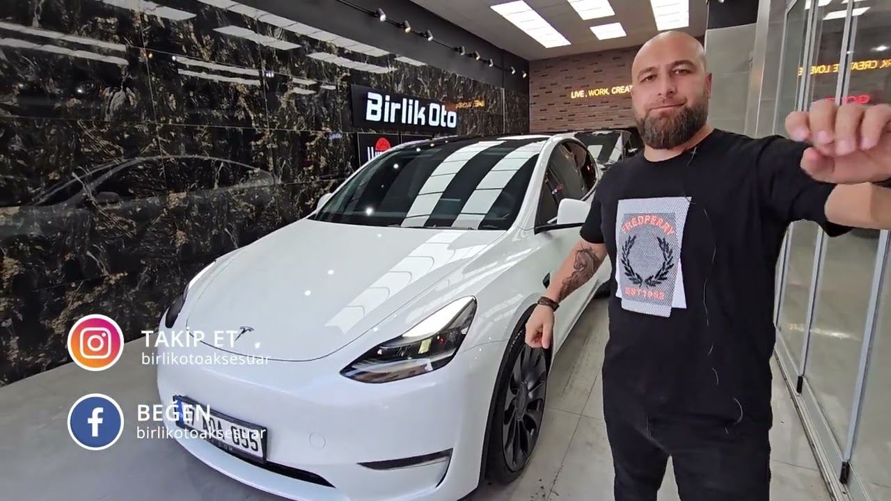 0 km Tesla Y // Ön Air 80 Yanlar ATR 15 LLumar Cam Filmi