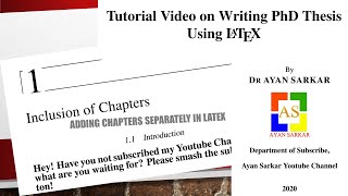 How to Add Thesis Chapters in LaTeX