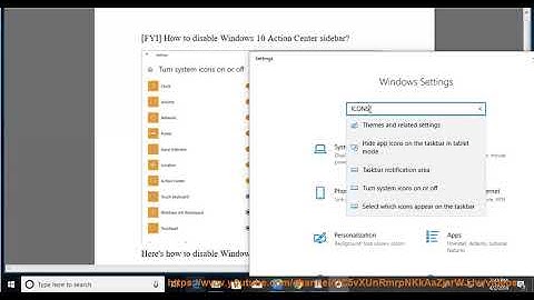 [FYI] Disable Windows 10 Action Center sidebar