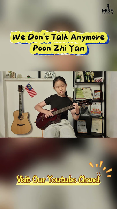 【We Don't Talk Anymore】Cover by Zhi Yan（Ukulele Fingerstyle）