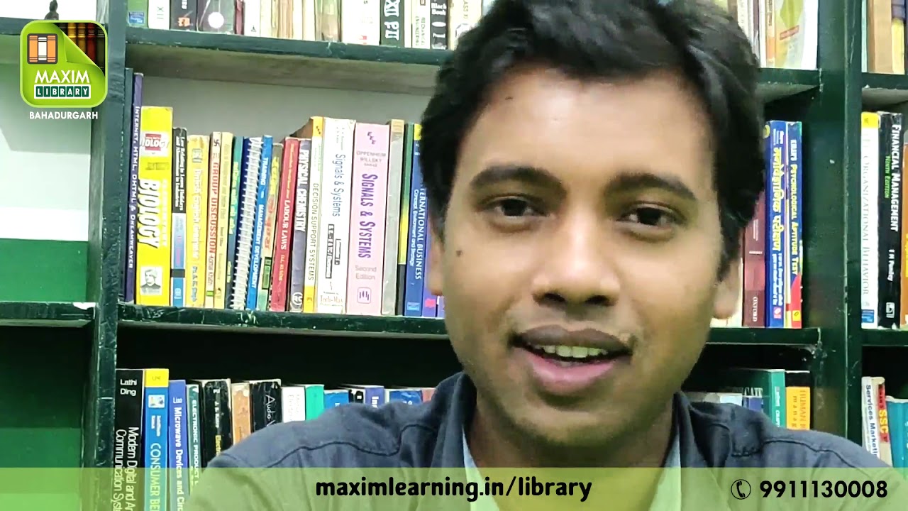 First Library owner in Bahadurgarh MAXIM LIBRARY YouTube