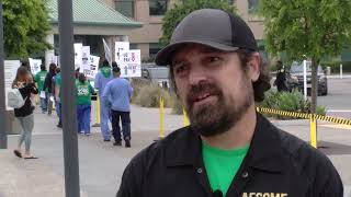 Frontline UC workers rally for higher pay while regents vote on executive raises