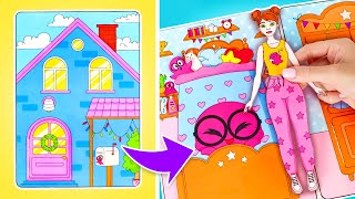 Build A Paper Doll Dream Mansion Miniature Album House Diy