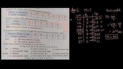ICSE Class X: Mathematics: Median, Quartiles & Mode: R S Aggarwal Solutions Exercise [Episode 10.6]