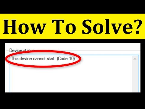 How To Fix This Device Cannot Start (Error Code 10)  Keyboard And Mouse
