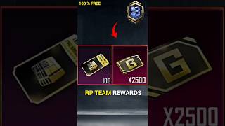 RP Team Free Rewards 😍 #shorts #pubgmobile