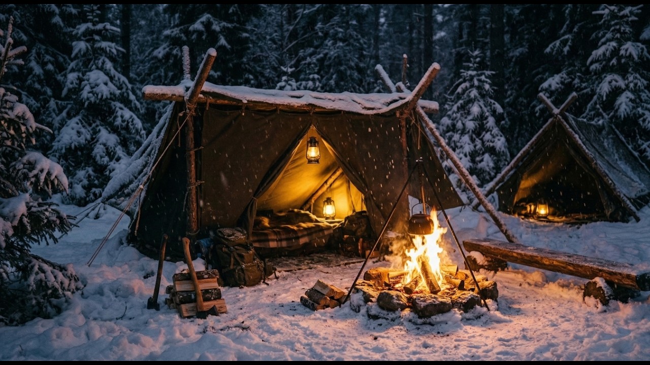 Djúpur Snjór | 1 Hour Peaceful Nordic Music | Deep Snow for Sleep 432Hz