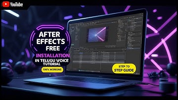 After Effects FREE Download & Install Guide in Telugu | Step-by-Step Tutorial