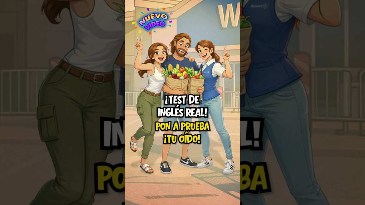 ¿Entiendes el inglés real? 🛒 Desafío auditivo en el supermercado