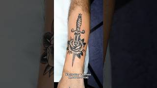 🌹 Rose and knife 🔪 Tattoo / #nachhattartattooss #besttattooartist #tattoo